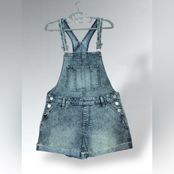 Denim Overall Shorts by NO BO Size 3-5 Relaxed Fit - Picture 14 of 14